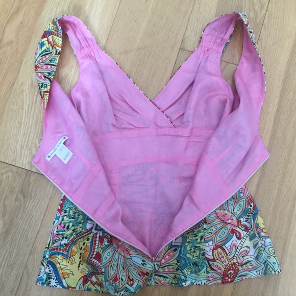 Xs 2 Nanette Lepore Silk tank blouse top camisole - Picture 5 of 7